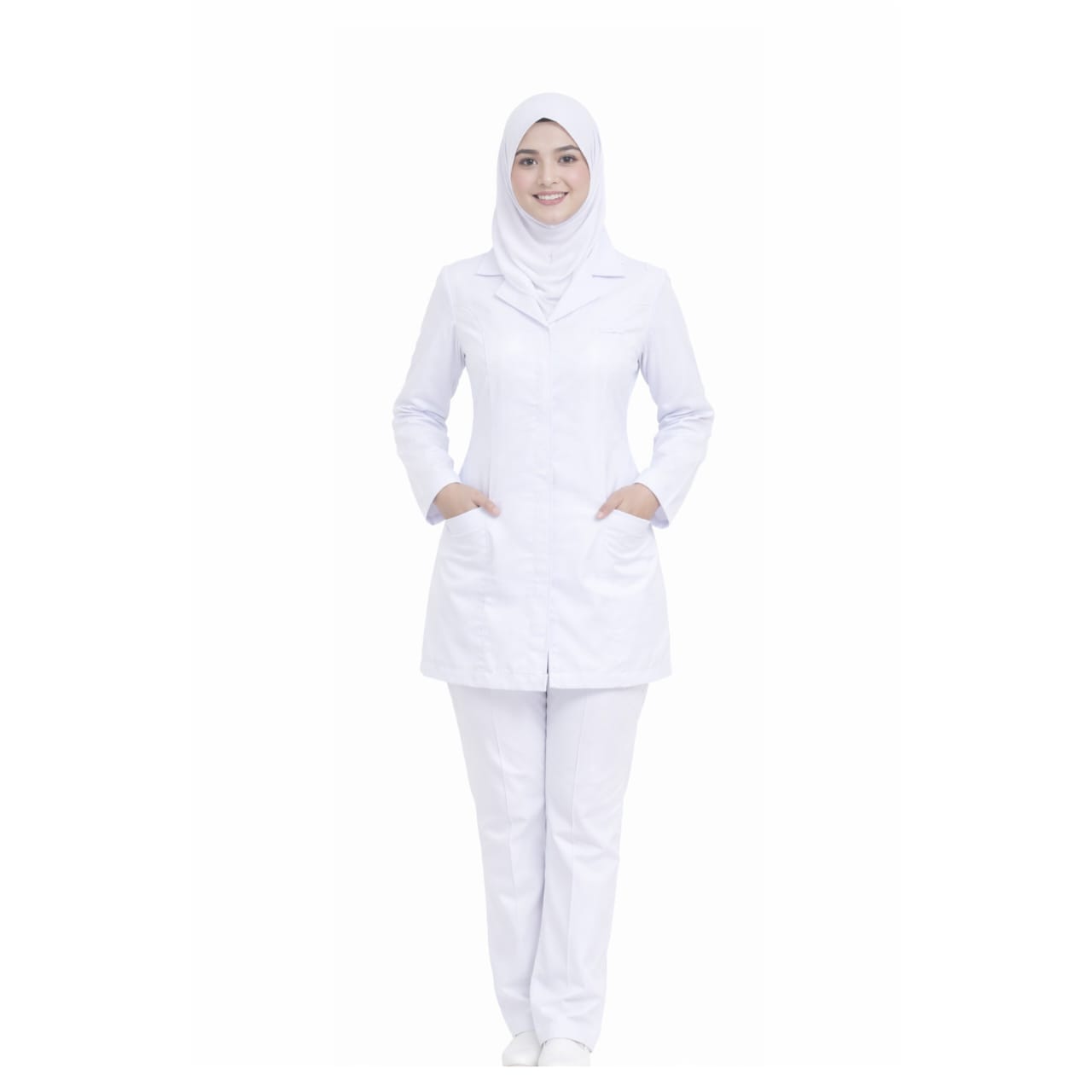 Uniform For Student Nurse (BIP) – Hidden Zip & Slim Fit (Top & Pants) - Image 5