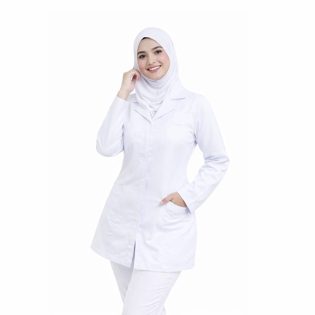 Uniform For Student Nurse (BIP) – Hidden Zip & Slim Fit (Top & Pants) - Image 3
